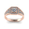 0.63ct Round Diamond Gold Engagement Ring - 03US63